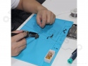 Silicone work mat 34cm x 23cm x 5mm blue
